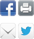 faceboo, twitter, imprimer, email